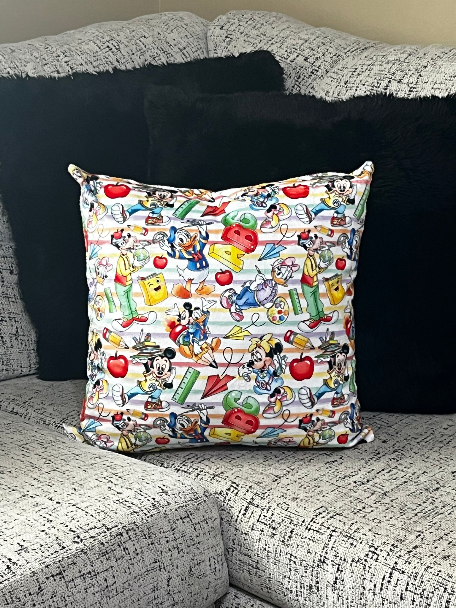 School Pals Zippered Pillowcase with Cuddle Dreamz Pillow Insert