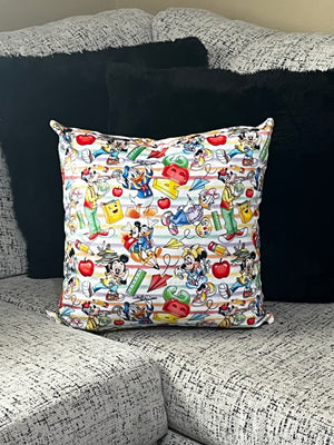 School Pals Zippered Pillowcase with Cuddle Dreamz Pillow Insert