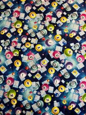Bingo Zippered Seat cushion cover with foam insert
