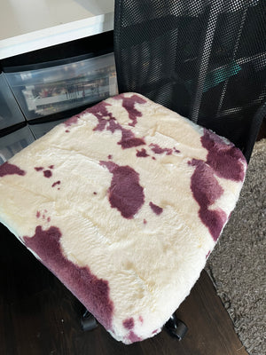 Sugar Plum Calf Zippered Seat cushion cover with foam insert