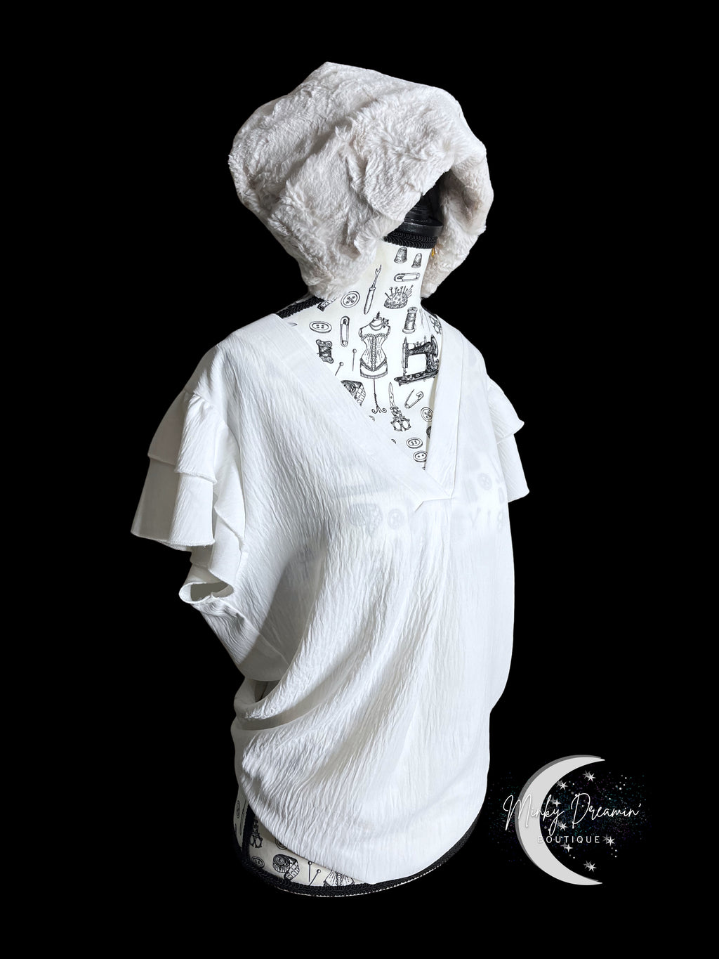 Natural Hide Beanie Cap