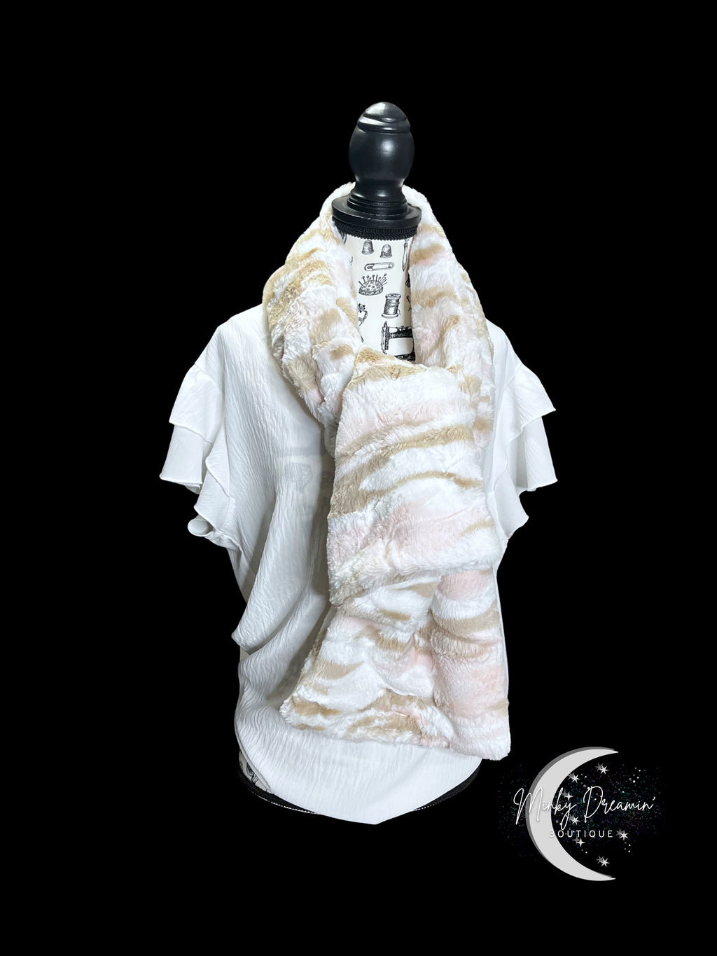 Ice Pink Himalayan Open Ended Scarf