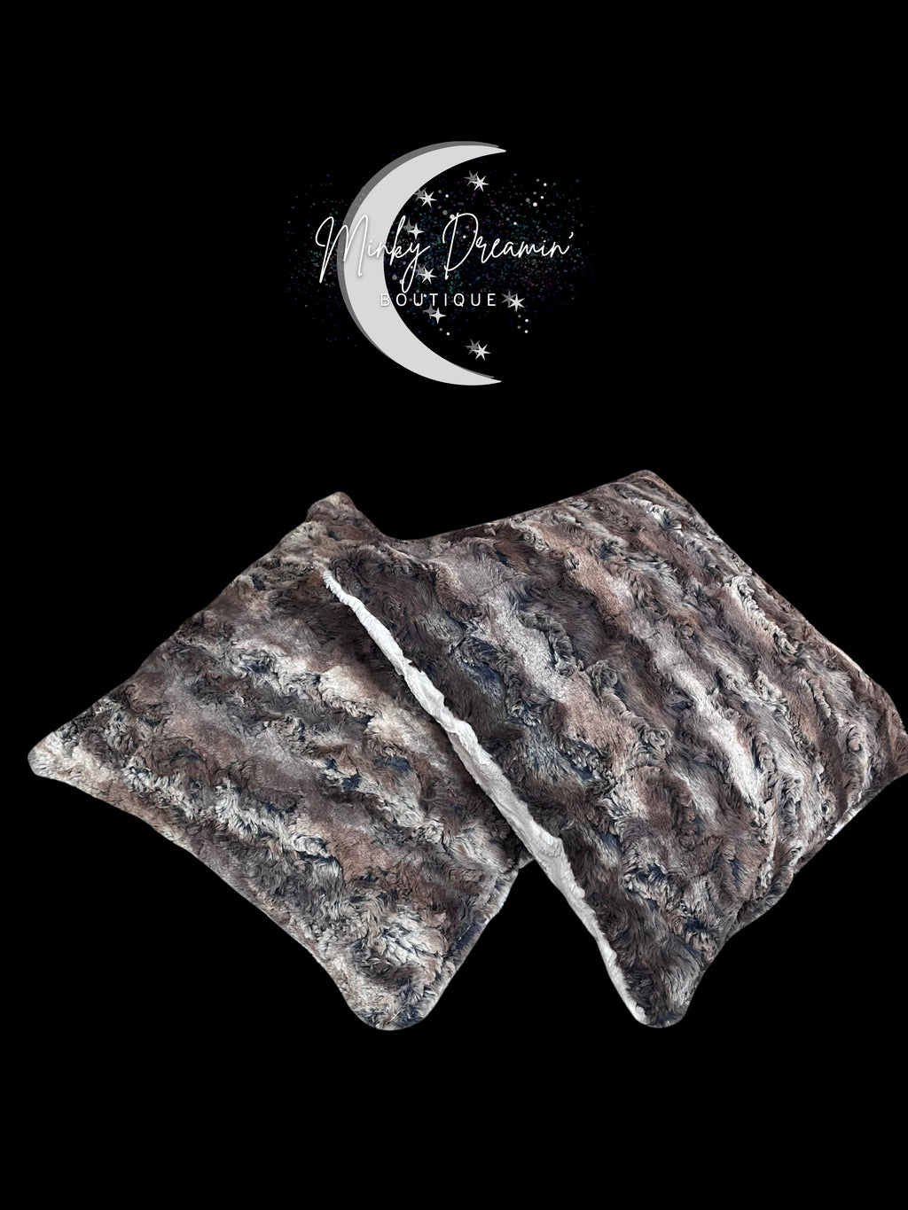 Driftwood Wild Rabbit/Natural Hide Zippered Pillowcase with Sweet Dreamz Pillow Insert